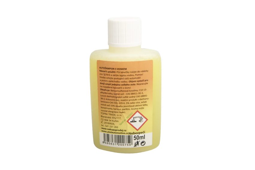Autósampon viasszal 50 ml koncentrátum