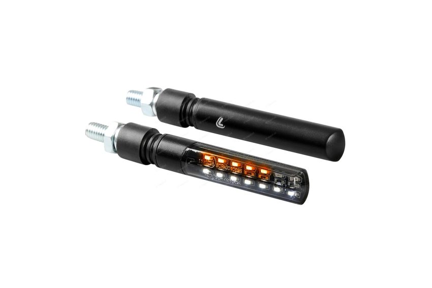 Irányjelző motorra LINE SQ LED elülső + helyzetjelző lámpa, LAMPA